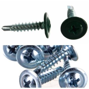 Саморезы с пресс шайбой, со сверлом