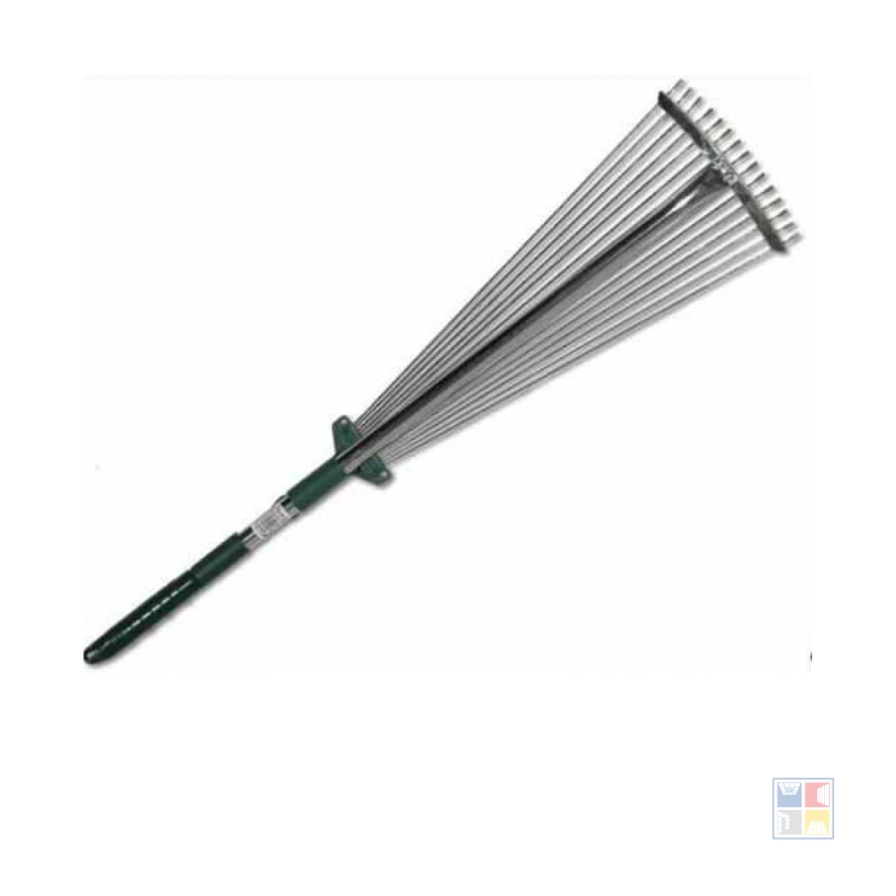 Грабли веерные "Raco" регулир. круглые с телескопическим черенком 800-1240мм. — изображение 3