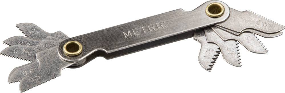 Шаблоны для определения шага метрической резьбы 0,5 - 1,75 мм