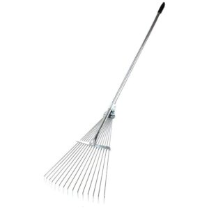 Грабли веерные "Raco" регулир. круглые с телескопическим черенком 800-1240мм.