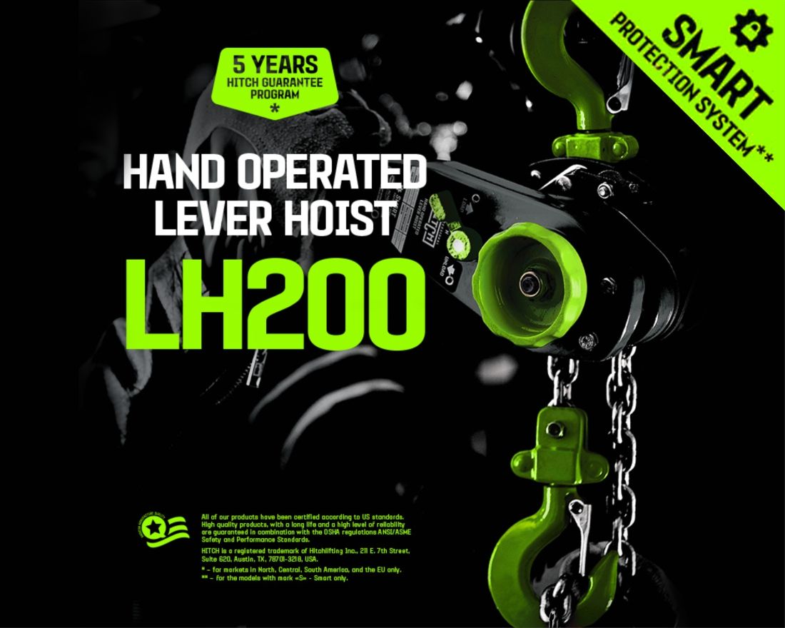 Таль рычажная ручная "HITCH" LH200-G г/п 3,0 т (H=6м) гальваническая цепь SZ060931 — изображение 2