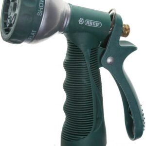 Пистолет поливочный "RACO" (354C) 6 режимов, курок сзади, металлический с TPR 4255-55/354C-18