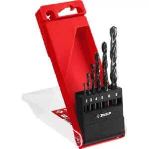 Набор сверел "ЗУБР" по металлу 2,0-8,0мм, 6шт 29605-H6