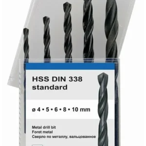 Набор сверел "KEIL" по металлу (4,0-5,0-6,0-8,0-10,0) 5пр. шлифованные 302350410