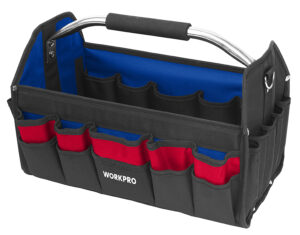 Сумка для инструмента "WORKPRO" открытая, 410x235x270мм, 25карманов WP281011