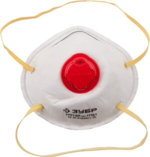 Полумаска "ЗУБР" ПФК-80, класс защиты FFP1, коническая, с клапаном выдоха 11161