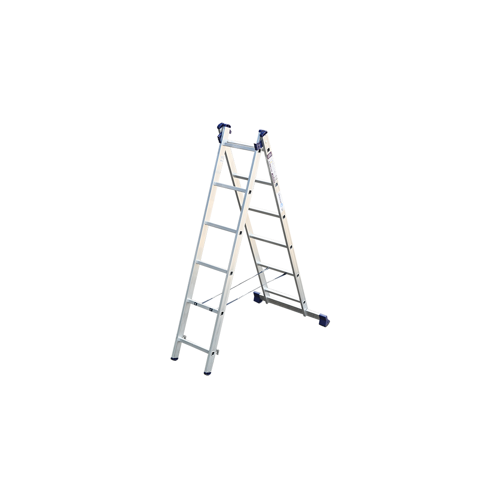 Лестница-стремянка алюминиевая 2-х секционная "АЛЮМЕТ" 2 х 6, 7, 8, 9, 10 — изображение 8