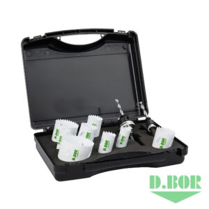 Набор коронок "D.BOR" биметалл. Cobalt, 19-22-27-32-35-40-51-64мм D-HS-BIM-CO-PS10-01