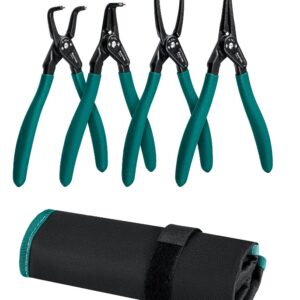 Съемники стопорных колец "KRAFTOOL" внешние/внутренние 180мм, набор 4шт 22812-H4