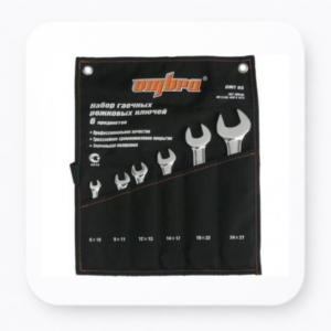 Набор "OMBRA" рожковых ключей  в сумке, 8-27мм,  6пр. OMT6S